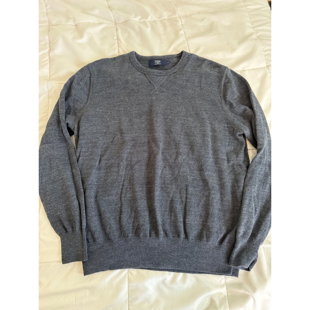 J.Crew Men's Cotton Crewneck Sweatshirt Gray XL French Terry Pullover